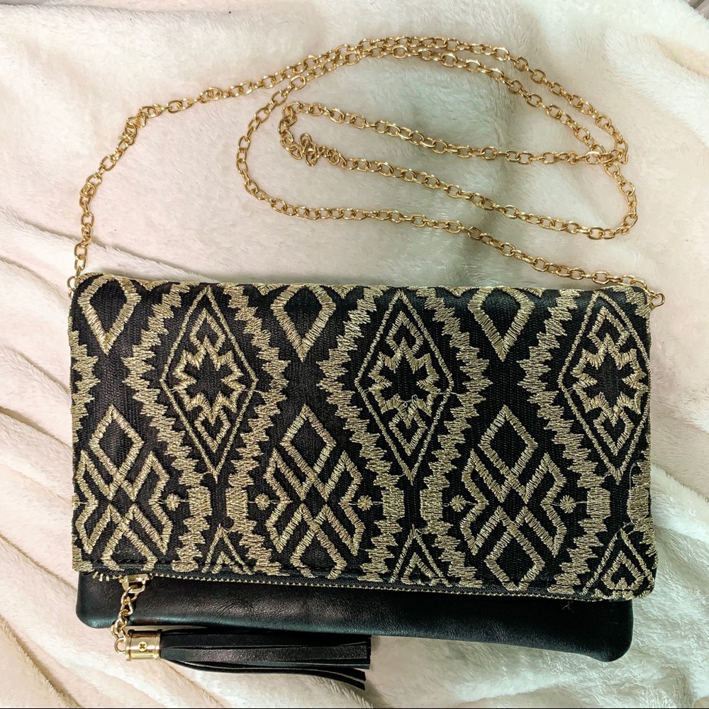 Fashion To Figure Chain Tribe Gold Purse